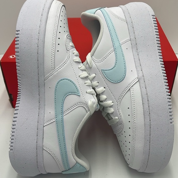 Nike Court Vision Alta
Women' Shoes
White/Glacier Blue
Style DZ5394-101 Platform - Picture 13 of 16